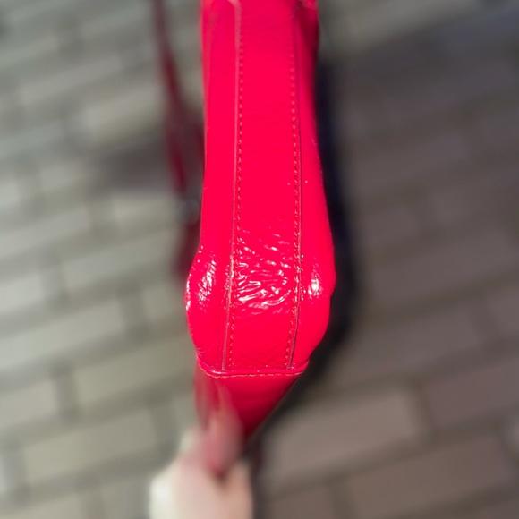 Mimco Bags Mimco Red Patent Leather Worker Turn Lock Laptop School Uni Shoulder Bag Poshmark